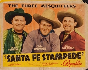 Santa Fe Stampede movie posters (1938) tote bag