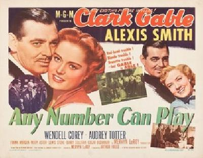Any Number Can Play movie posters (1949) poster