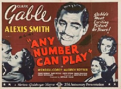 Any Number Can Play movie posters (1949) poster