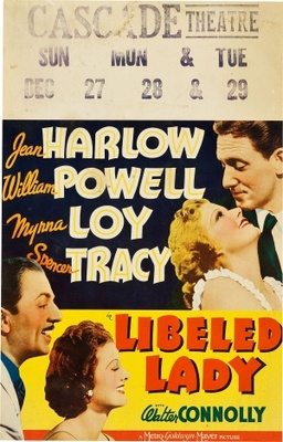 Libeled Lady movie poster (1936) tote bag