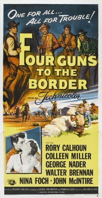 Four Guns to the Border movie poster (1954) Longsleeve T-shirt