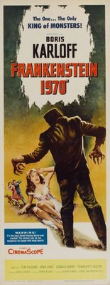 Frankenstein - 1970 movie poster (1958) tote bag
