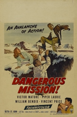 Dangerous Mission movie poster (1954) Longsleeve T-shirt