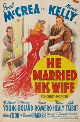 He Married His Wife movie poster (1940) mug