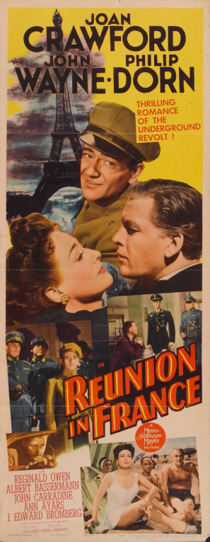 Reunion in France movie poster (1942) poster
