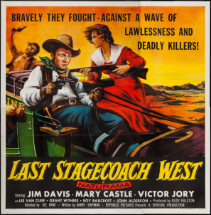 The Last Stagecoach West movie poster (1957) mouse pad