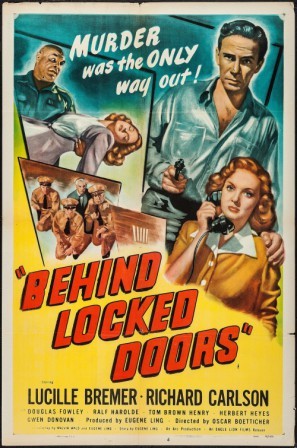 Behind Locked Doors movie poster (1948) poster