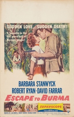 Escape to Burma movie poster (1955) poster