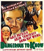 Dangerous to Know movie posters (1938) Sweatshirt #3667078