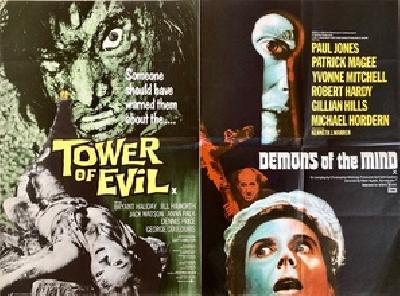 Tower of Evil movie posters (1972) tote bag