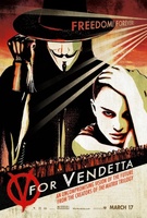 V For Vendetta movie poster (2005) Mouse Pad MOV_224ca229
