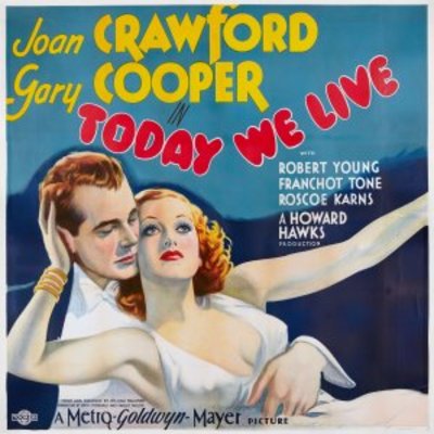 Today We Live movie poster (1933) calendar