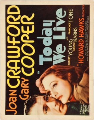 Today We Live movie poster (1933) Poster MOV_24ef033b