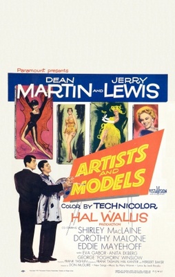 Artists and Models movie poster (1955) calendar