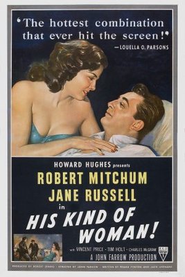 His Kind of Woman movie poster (1951) calendar