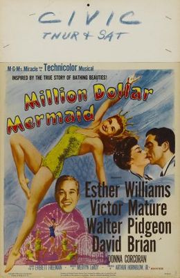Million Dollar Mermaid movie poster (1952) calendar