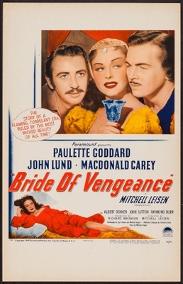 Bride of Vengeance movie poster (1949) poster