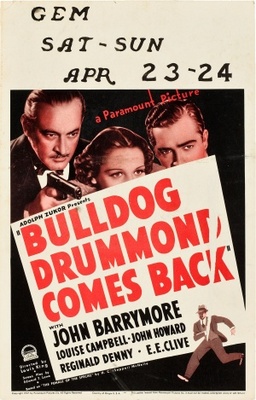 Bulldog Drummond Comes Back movie poster (1937) mug