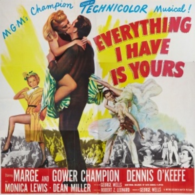 Everything I Have Is Yours movie poster (1952) mouse pad