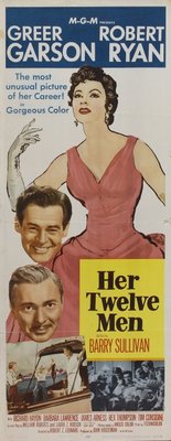 Her Twelve Men movie poster (1954) mouse pad