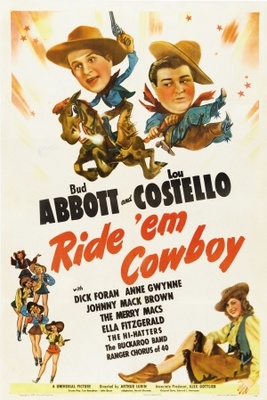Ride 'Em Cowboy movie poster (1942) tote bag