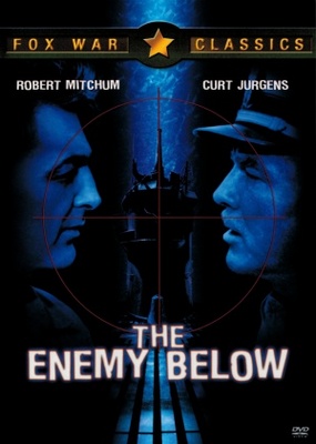 The Enemy Below movie poster (1957) tote bag