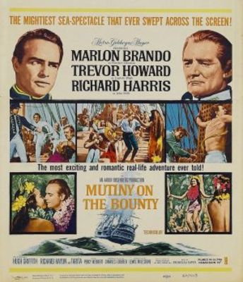 Mutiny on the Bounty movie poster (1962) tote bag