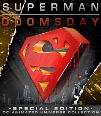 Superman: Doomsday movie poster (2007) tote bag