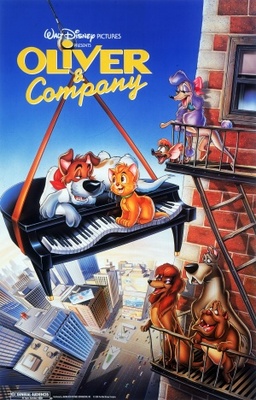 Oliver & Company movie poster (1988) Longsleeve T-shirt