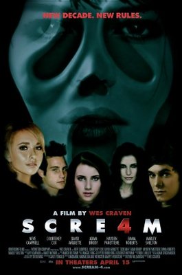 Scream 4 movie poster (2010) mouse pad