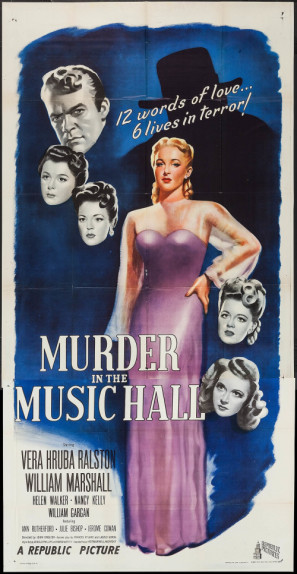 Murder in the Music Hall movie poster (1946) calendar