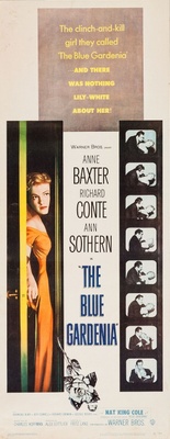 The Blue Gardenia movie poster (1953) calendar