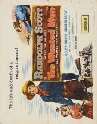 Ten Wanted Men movie poster (1955) tote bag