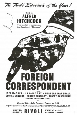 Foreign Correspondent movie poster (1940) Poster MOV_36a02c05