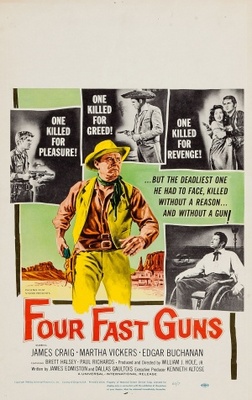 Four Fast Guns movie poster (1960) calendar