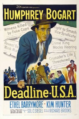 Deadline - U.S.A. movie poster (1952) hoodie