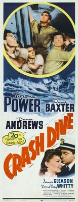Crash Dive movie poster (1943) tote bag