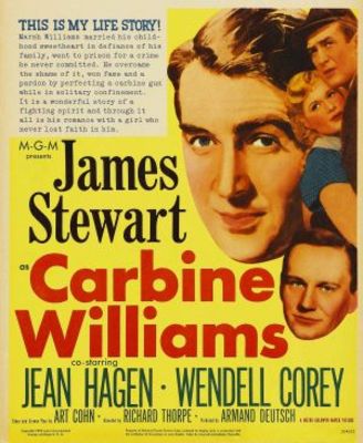 Carbine Williams movie poster (1952) tote bag