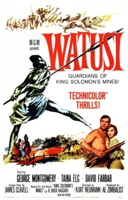 Watusi movie poster (1959) calendar