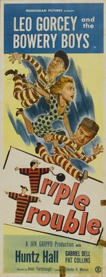 Triple Trouble movie poster (1950) Longsleeve T-shirt