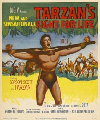 Tarzan's Fight for Life movie poster (1958) Longsleeve T-shirt