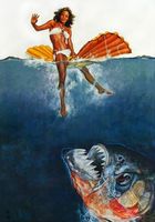 Piranha movie poster (1978) Mouse Pad MOV_4217c2ba