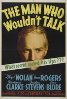 The Man Who Wouldn't Talk movie poster (1940) t-shirt #MOV_421d5044