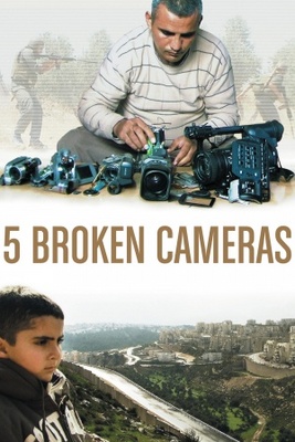 5 Broken Cameras movie poster (2011) tote bag