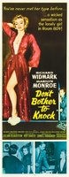 Don't Bother to Knock movie poster (1952) Sweatshirt #716459