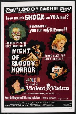 Night of Bloody Horror movie poster (1969) Poster MOV_446f8498