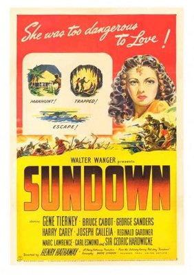 Sundown movie poster (1941) calendar
