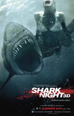 Shark Night 3D movie poster (2011) Longsleeve T-shirt