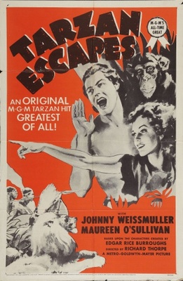 Tarzan Escapes movie poster (1936) tote bag