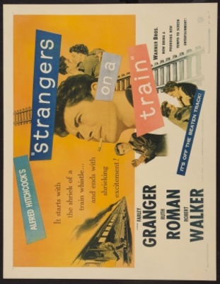 Strangers on a Train movie poster (1951) calendar